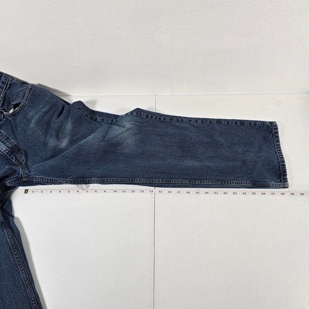 Duluth Trading Co Mens Jeans 36x30 Blue Denim Straight‎ Fit Cotton Work Casual - Picture 4 of 9